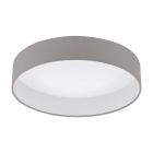 Tkanina lampa sufitowa ciemnoszara, Guido, 18W, 3000K LED