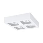 Stalowy nowoczesny plafon sufitowy biały, Olger, 6W, 3000K LED