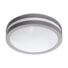 Metalowa lampa zewnętrzna srebrna, Justin, IP44