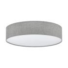 Metalowa nowoczesna lampa sufitowa szara, Abano