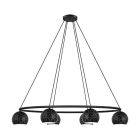 Stalowa nowoczesna lampa wisząca czarna, Madelein