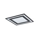 Aluminiowy nowoczesny plafon sufitowy czarny, Tirzah, 24W, 4000K LED