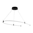 Plastikowa nowoczesna lampa wisząca czarna, Gamze, 27W, 3000K LED
