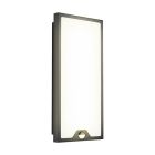Stalowy nowoczesny kinkiet zewnętrzny z czujnikiem ruchu czarny, Lydian, 16W, 3000K LED, IP44