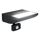 Aluminiowy nowoczesny kinkiet zewnętrzny z czujnikiem ruchu czarny, Samuel, 10,5W, 3000K LED, IP44