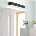 Aluminiowy nowoczesny kinkiet łazienkowy czarny, Rafael, 26,5W, 3000K LED, IP44