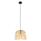 Rattanowa lampa wisząca brązowa, Sicco