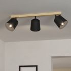 Drewniany spot sufitowy brązowy, Teddy