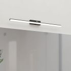 Plastikowy oświetlenie lustra czarny, Keisha, 5W, regulowana ciepła do zimnej bieli LED, IP44