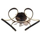 Plastikowy design wentylator sufitowy czarny, Joske, 40W, regulowana ciepła do zimnej bieli LED, z pilot