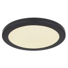 Plastikowy plafon sufitowy czarny, Cage, 24W, regulowany kolor LED