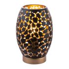 Metalowa nowoczesna lampa stołowa czarna, Bilboa