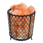 Kamienna lampa solna pomarańczowa, Mersa, z przełącznik