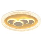 Akrylowy design plafon sufitowy złoty, Lynsey, 40W, 3000K LED