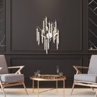 Aluminiowy design kinkiet chromowany, Lanah