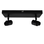 Aluminiowa rozeta do lamp czarna, Rika