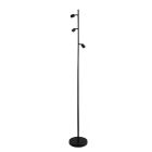 Aluminiowa lampa stojąca bez abażur czarna, Rika, z przełącznik