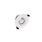 Szklany downlight biały, Rexe, 6W, 3000K LED, IP65