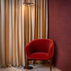 Czarna lampa stojąca nowoczesna, Celeste, 21W, 2700K LED, z dotykowy ściemniacz