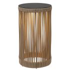 Ciemnoszara lampa stojąca akumulatorowa nowoczesna, Pingi, 3W, 3000K LED, IP44, ściemniana w 3 krokach