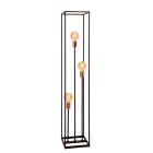 Miedziana lampa stojąca nowoczesna, Arthur, z przełącznik