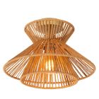 Rattanowa lampa sufitowa brązowa, Tasman