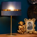 Niebieska lampa stołowa retro, Extravaganza Tusse, z przełącznik