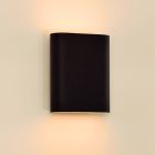 Czarny kinkiet up down nowoczesny, Ovalis