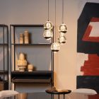 Czarna lampa wisząca nowoczesna, Sentubal, 5,2W, 2700K LED