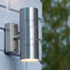 Chromowany kinkiet up down nowoczesny, Arne, IP44