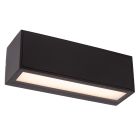 Czarny kinkiet zewnętrzny z czujnikiem zmierzchu nowoczesny, Sutton, 1,5W, 3000K LED, IP54