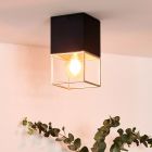 Złoty plafon sufitowy nowoczesny, Rixt