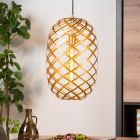 Złota lampa wisząca nowoczesna, Wolfram