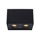 Czarny spot sufitowy nowoczesny, Tube