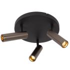 Szary spot sufitowy nowoczesny, Grado