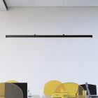 Czarna lampa wisząca nowoczesna, Sigma, 30W, 2700K LED