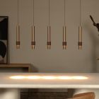 Brązowa lampa wisząca nowoczesna, Margary, 4,2W, 2700K LED