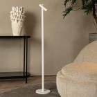 Biała lampa stojąca akumulatorowa nowoczesna, Antrim, 2,2W, 2700K LED, IP54, z dotykowy ściemniacz