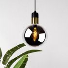 Szara lampa wisząca vintage, Julius