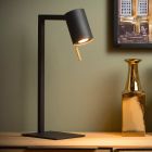Czarna lampa biurkowa nowoczesna, Lesley, z przełącznik