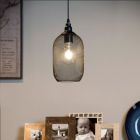 Czarna lampa wisząca retro, Mesh