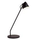 Czarna lampa stołowa rustykalna, Milne, 6W, 2700K LED, z dotykowy ściemniacz