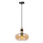 Bursztynowa lampa wisząca retro, Ilona