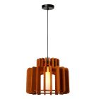 Brązowa lampa wisząca nowoczesna, Rollo