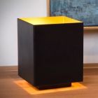 Złota lampa stołowa nowoczesna, Suzy, z przełącznik