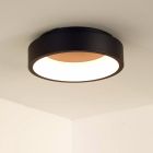 Czarny plafon sufitowy nowoczesny, Talowe, 20W, 3000K LED