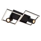 Czarny plafon sufitowy nowoczesny, Arianne