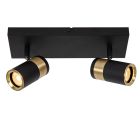 Czarny spot sufitowy nowoczesny, Gorik