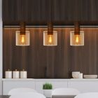 Bursztynowa lampa wisząca vintage, Toledo