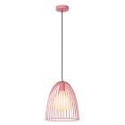 Różowa lampa wisząca dla dzieci metalowa, Macarons